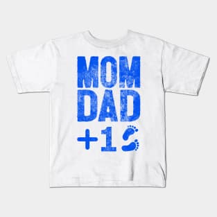 Mom dad plus one Kids T-Shirt